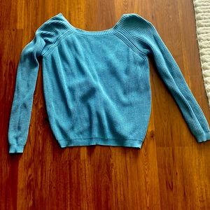 Lulus low back blue sweater